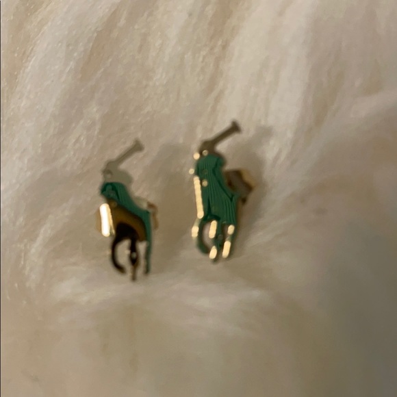 Polo stainless steel earrings gold tone - Picture 6 of 6